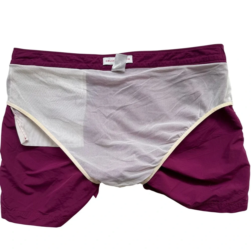 Orlebar Brown Setter Swim Shorts Mens 38 Magenta OB Classic Tailored Trunks